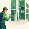 Happypath courier illustration